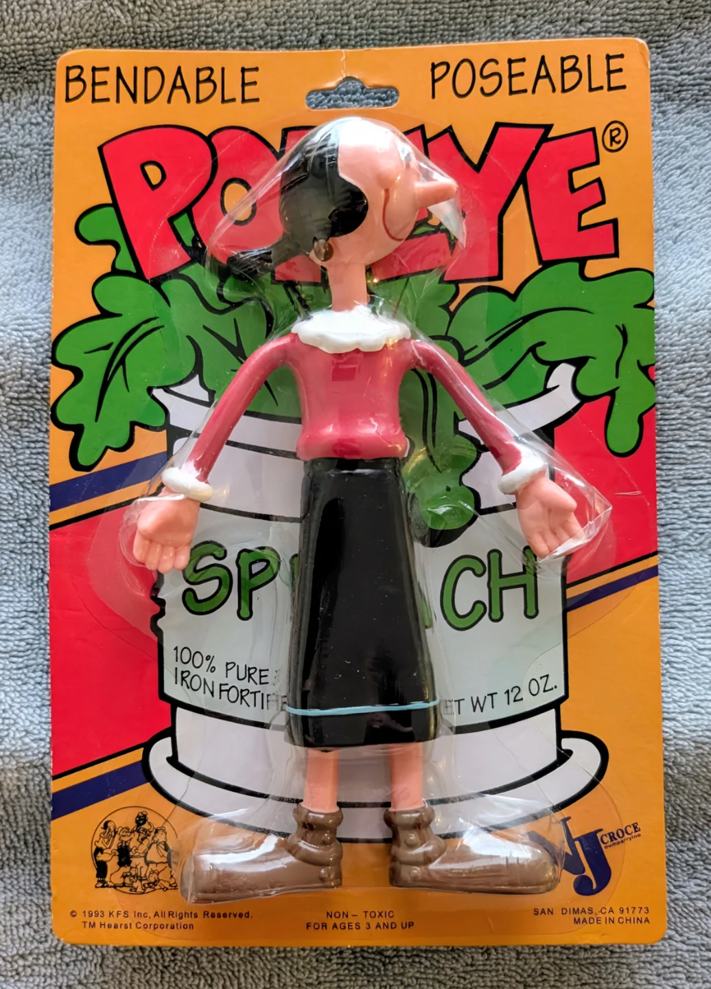 Vintage Popeye & Olive Oyl Bendable Poseable Figures (Set of 2) - photo 3