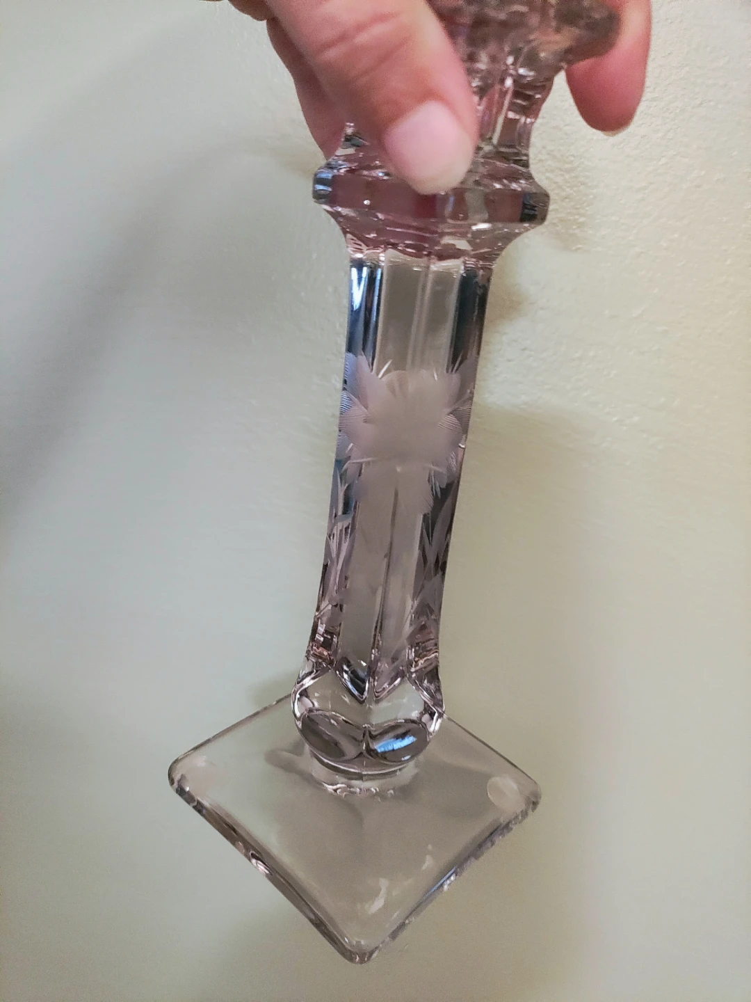 Pair of Crystal Candlesticks - photo 3