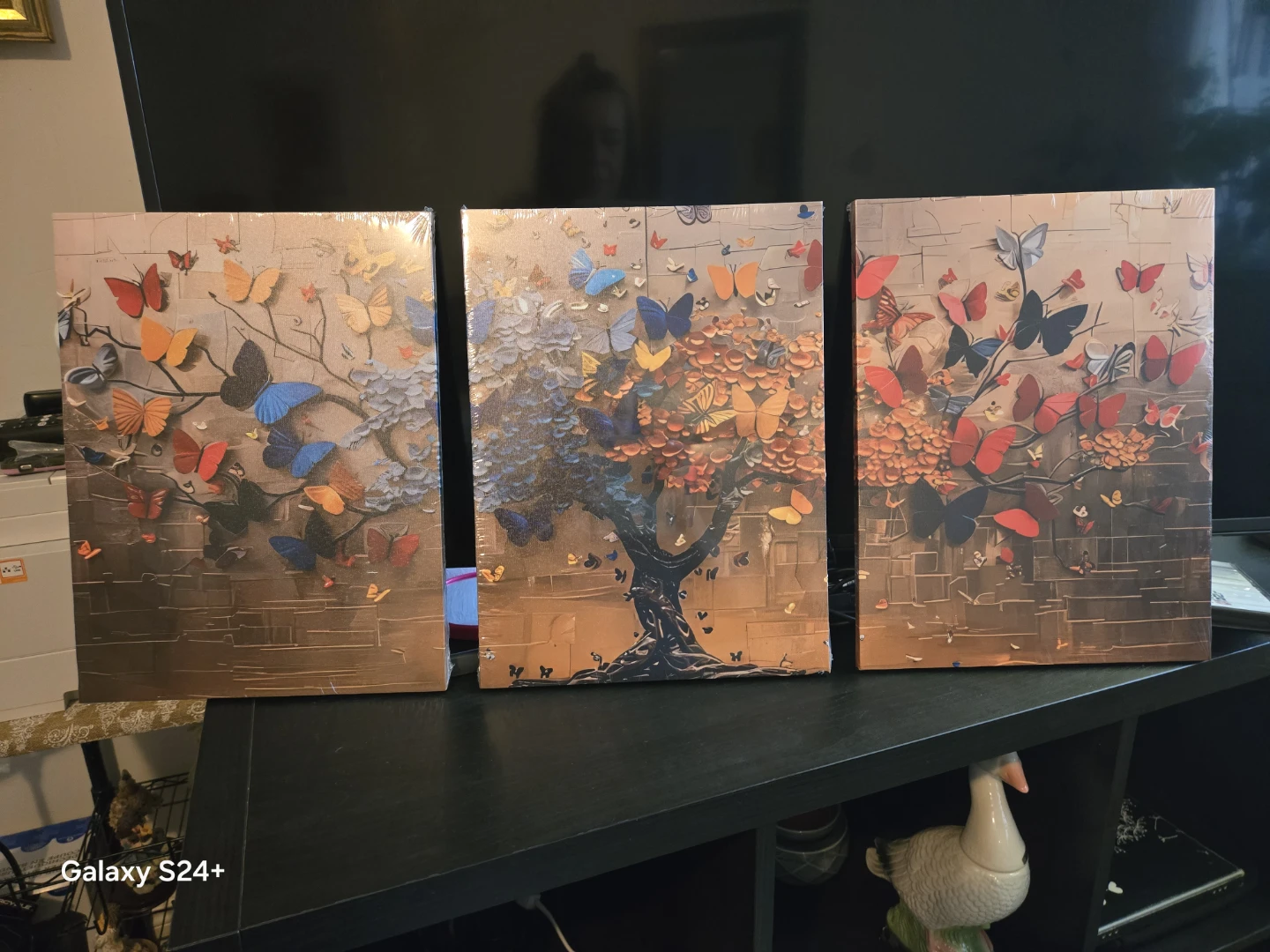 3D Butterfly Tree Wall Art Canvas Print - photo 4