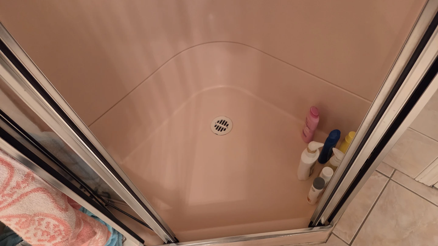 Corner Shower Stall with Glass Doors - photo 2