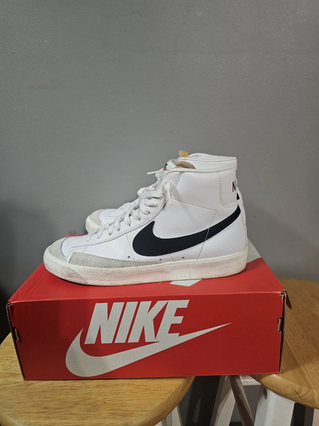 Nike Blazer Mid '77 White/Black Sneakers - photo 2