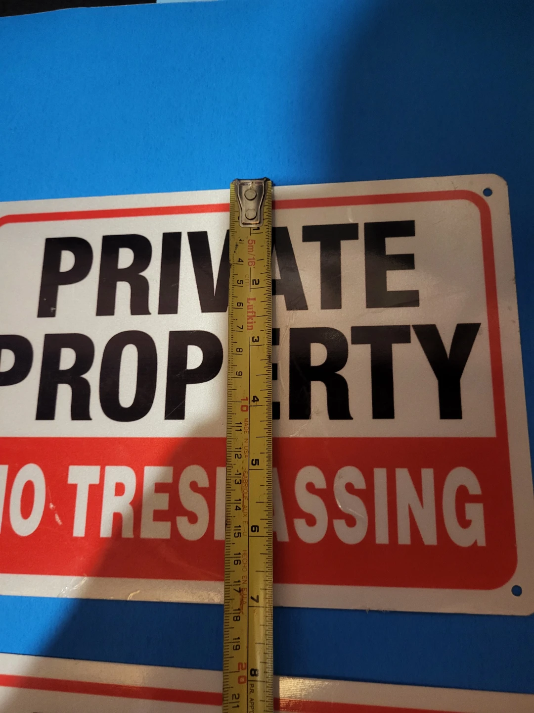 Private Property No Trespassing Signs (Set of 4) - photo 4