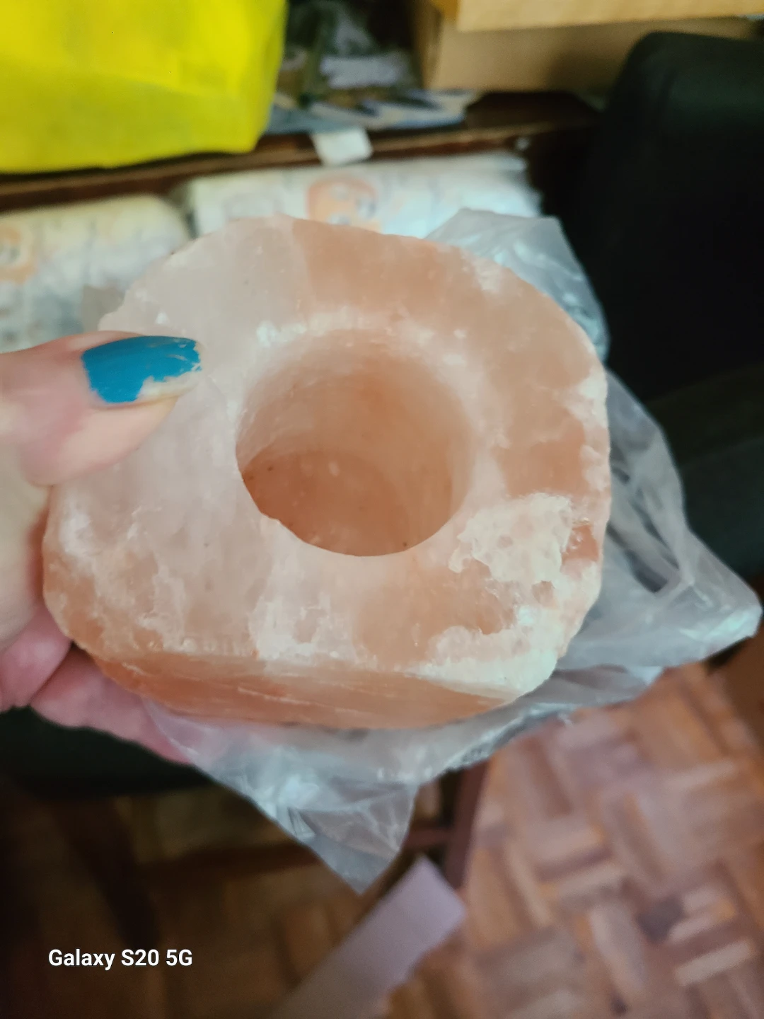 Himalayan Salt Votive Candle Holder - photo 2