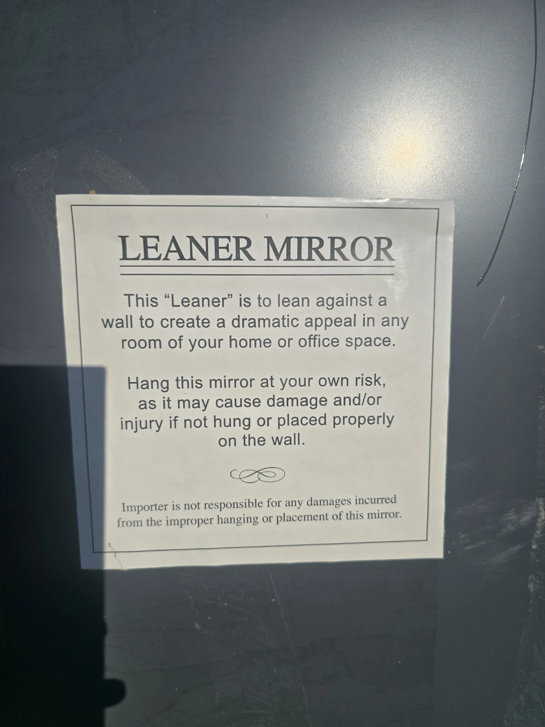 LEANER MIRROR - photo 5
