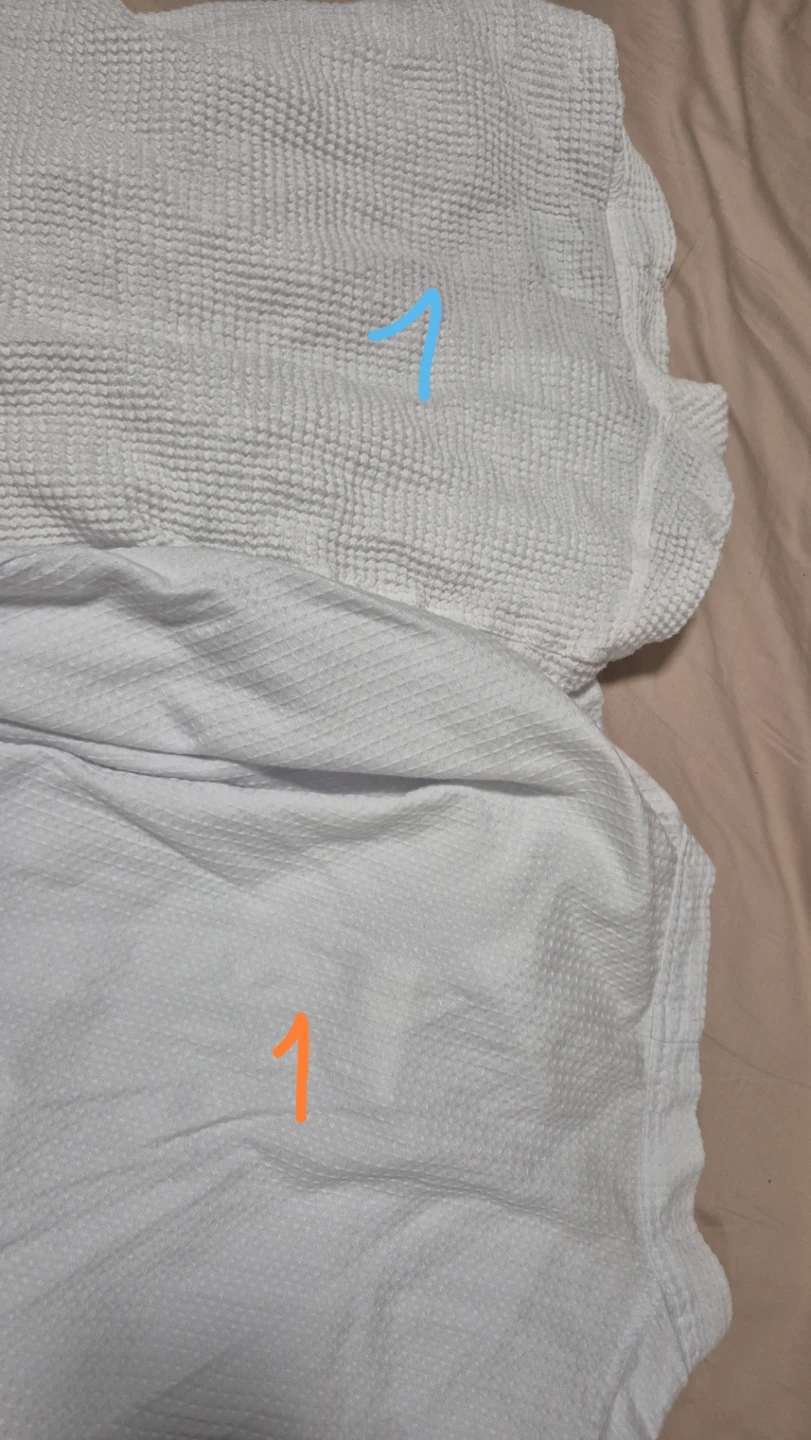 2 Unisex White Waffle Knit Robes - photo 5
