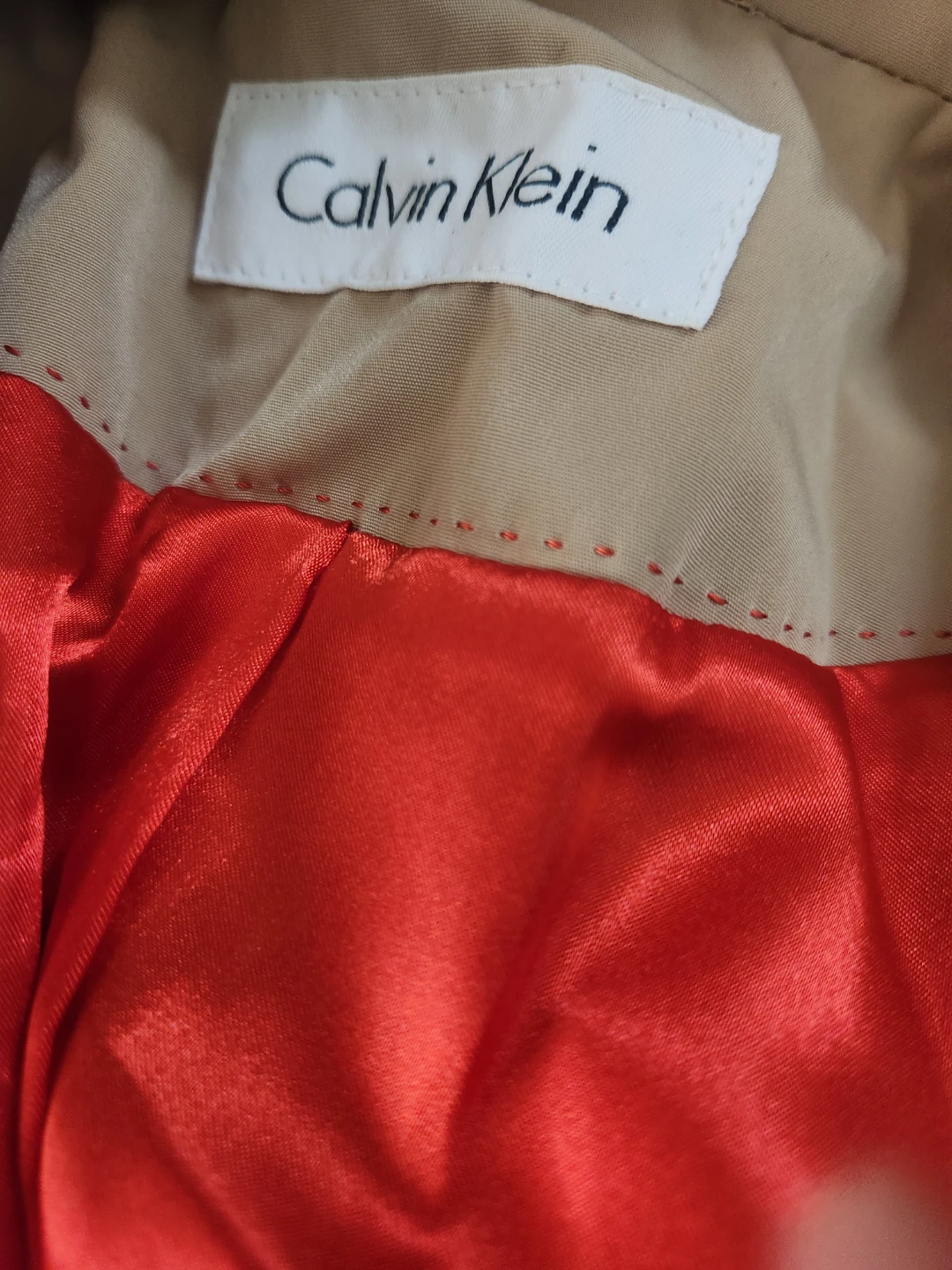 Calvin Klein Women's Beige Trench Coat