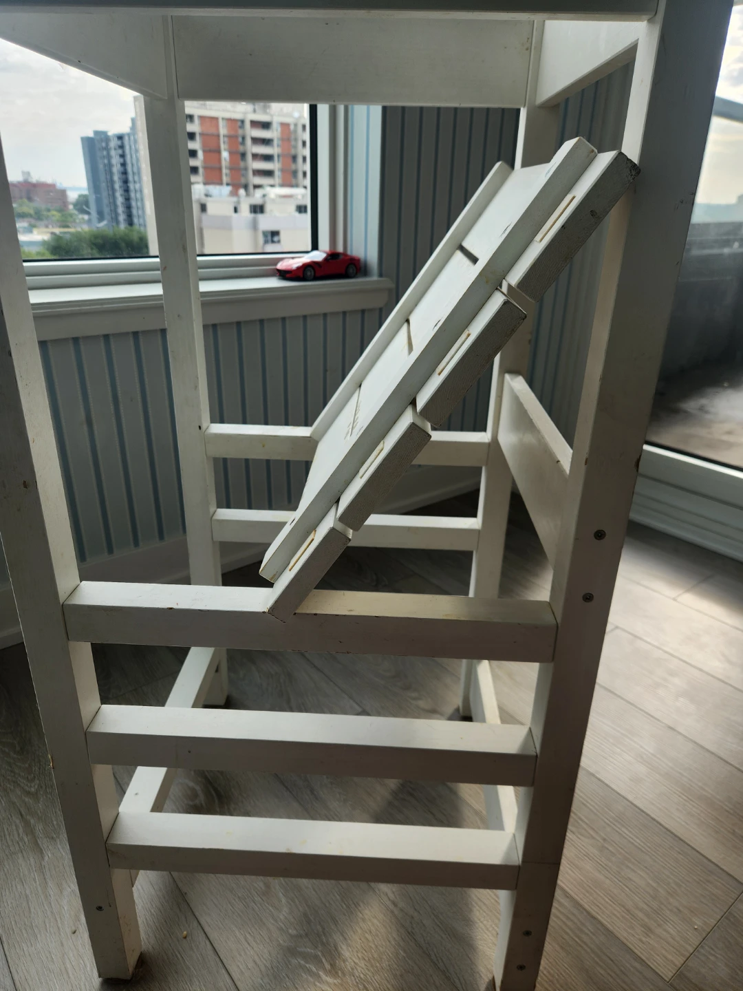 White Wooden Learning Tower - photo 3