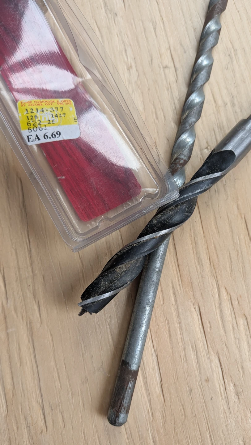 Benchmark Brad Point Wood Drill Bits - 1/2" and 3/8" - photo 2
