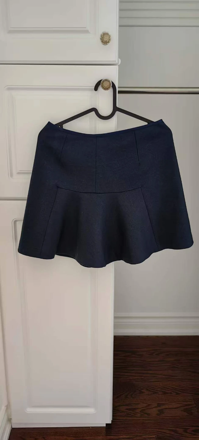 Dark Green Flared Skirt