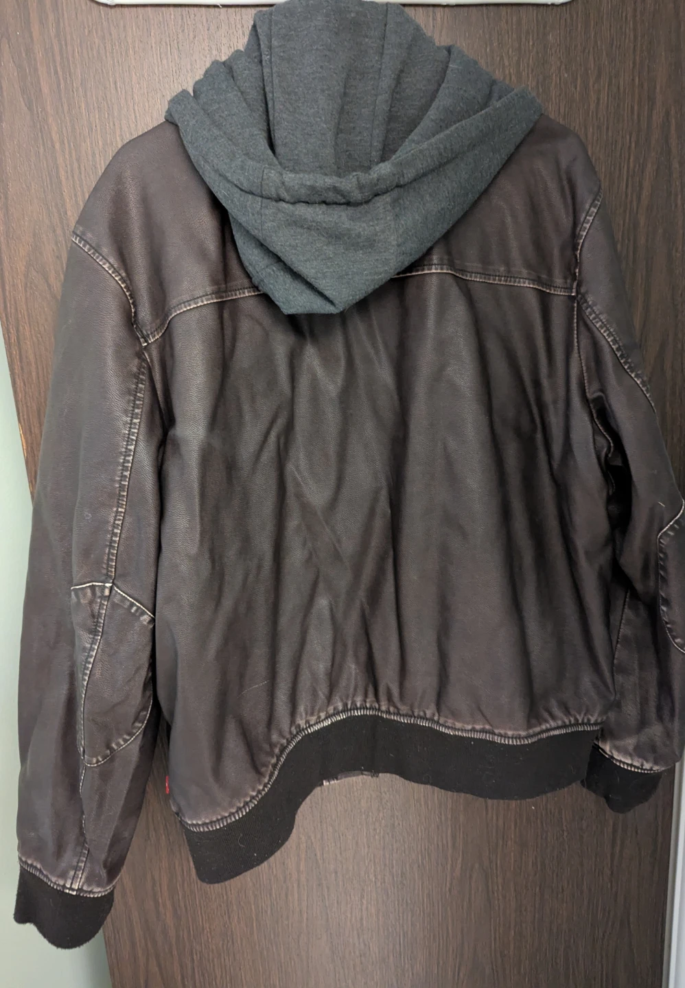 Levi's Men's Brown Hooded Bomber Jacket - photo 2