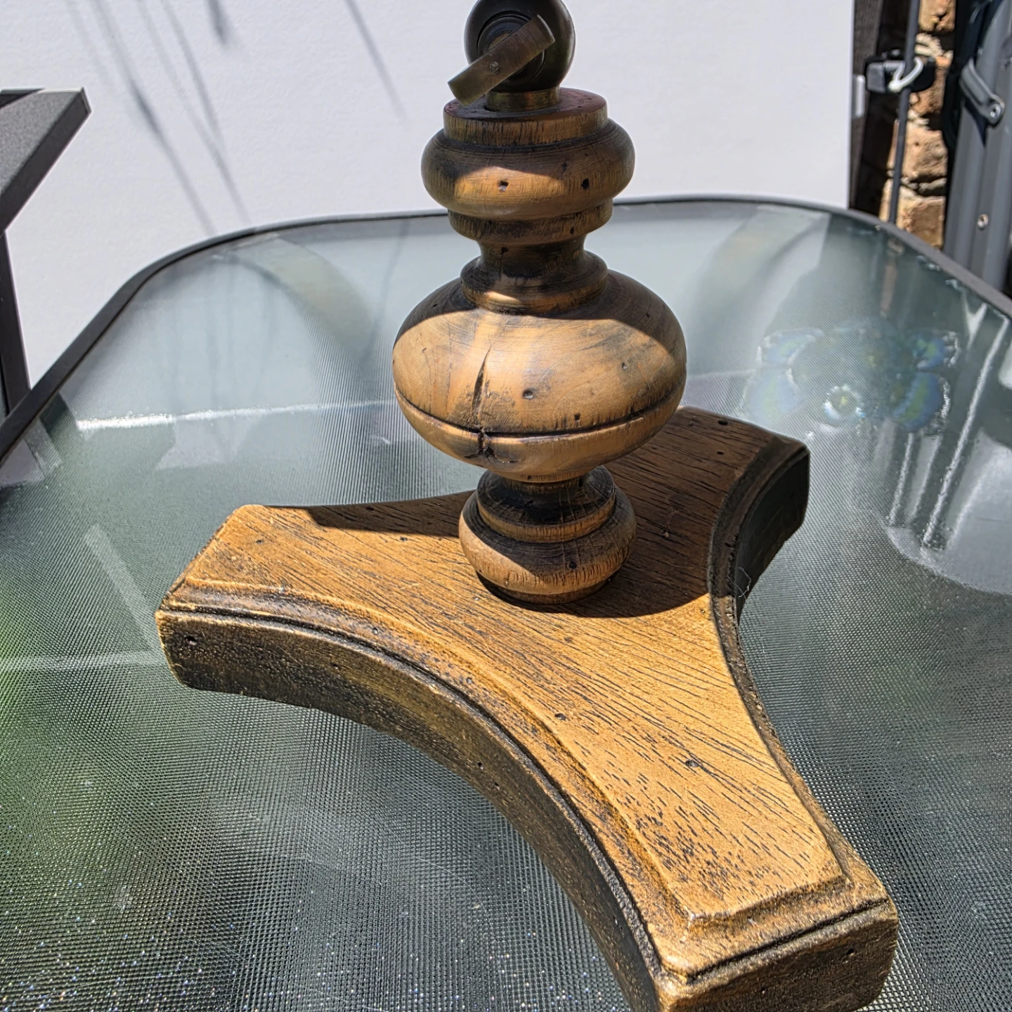 Antique Wooden Kaleidoscope on Stand - photo 4
