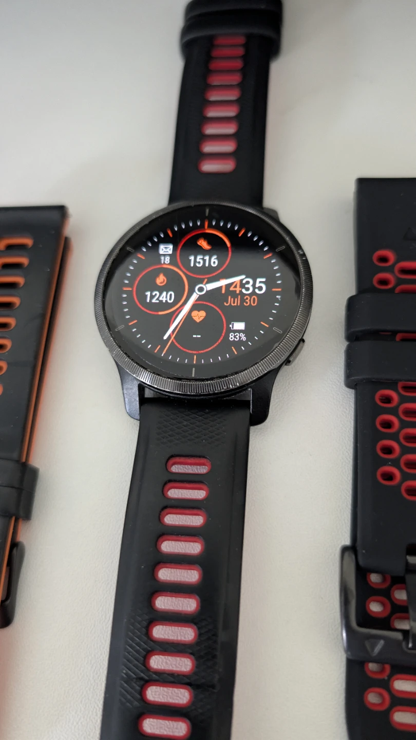 Garmin Venu 2 Smartwatch + 5 Extra Bands – Excellent Condition
