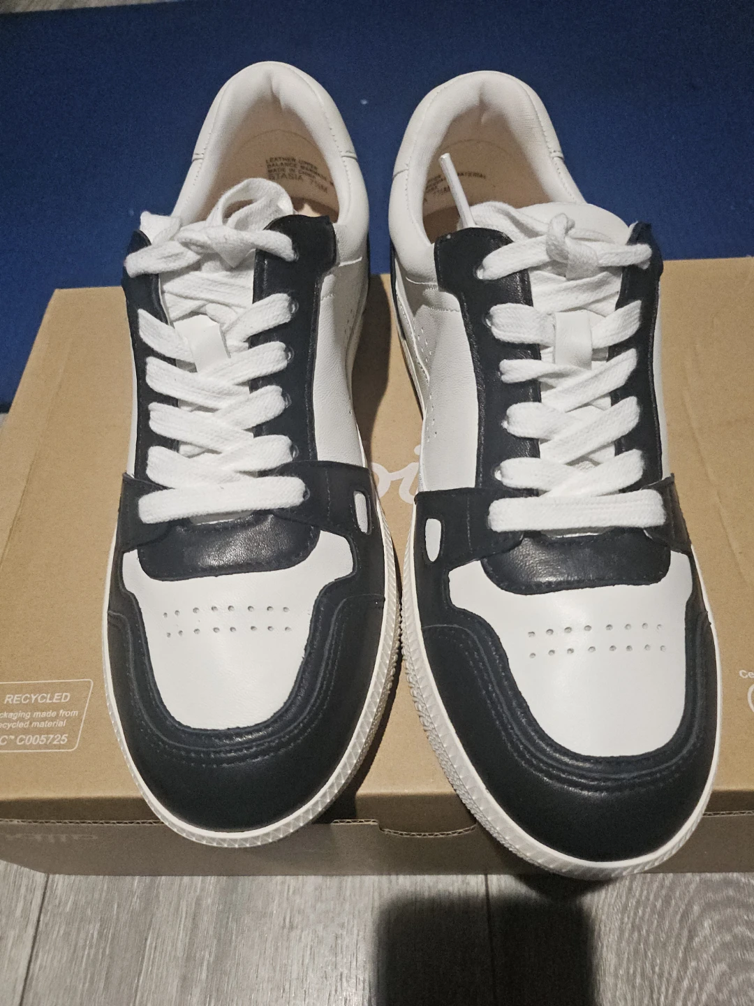 Gunmetal Black and White Sneakers