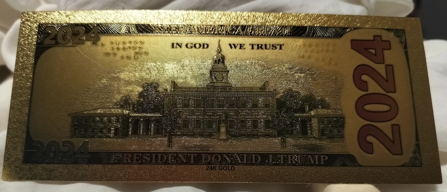 2024 Gold Plated Donald Trump "Trump Train" Collectible - photo 2