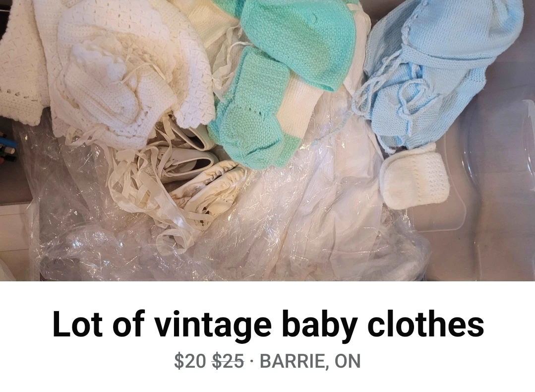 Lot of Vintage Baby Clothes