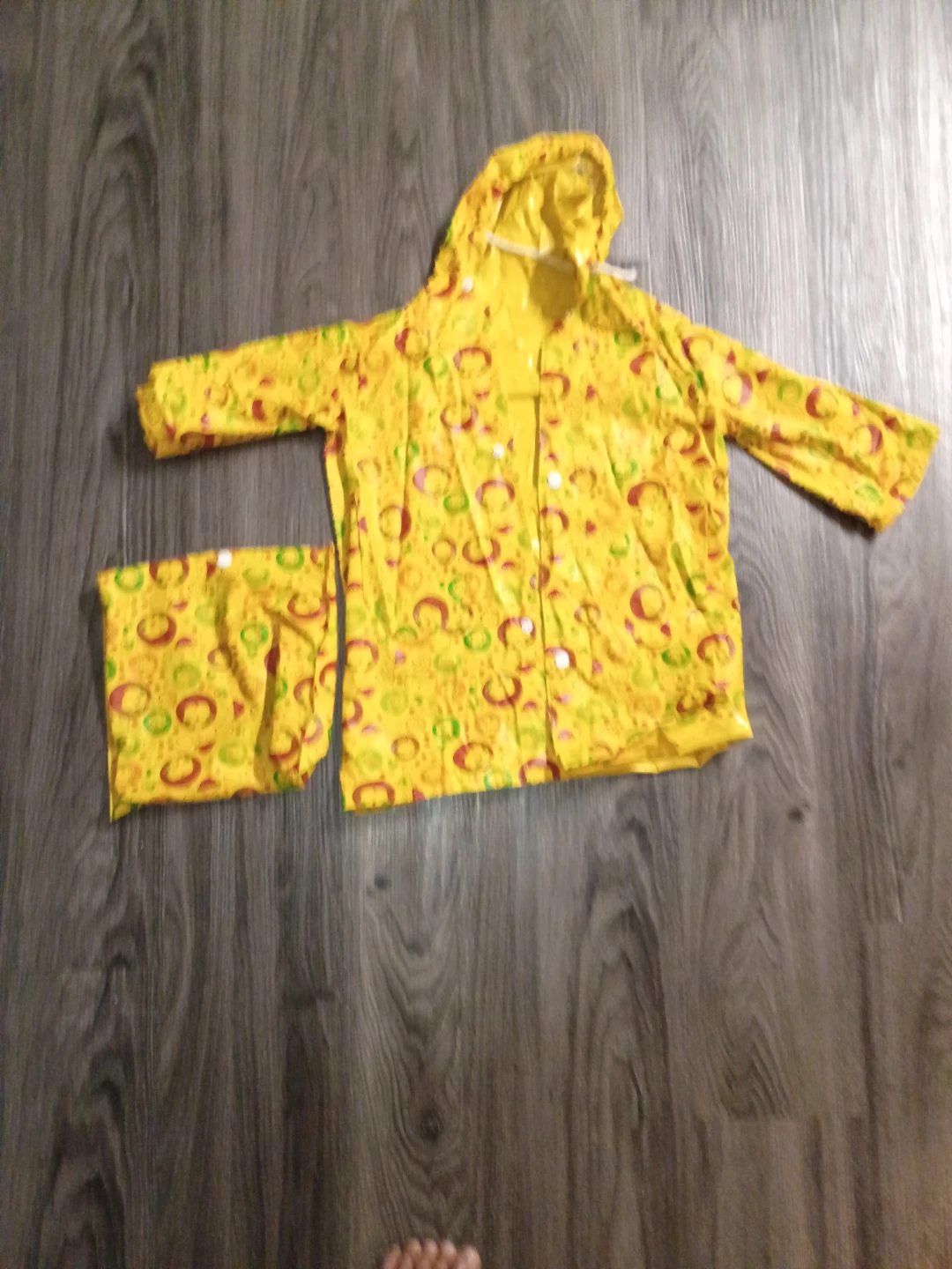 Kids Raincoats- Yellow & Pink Bear Print