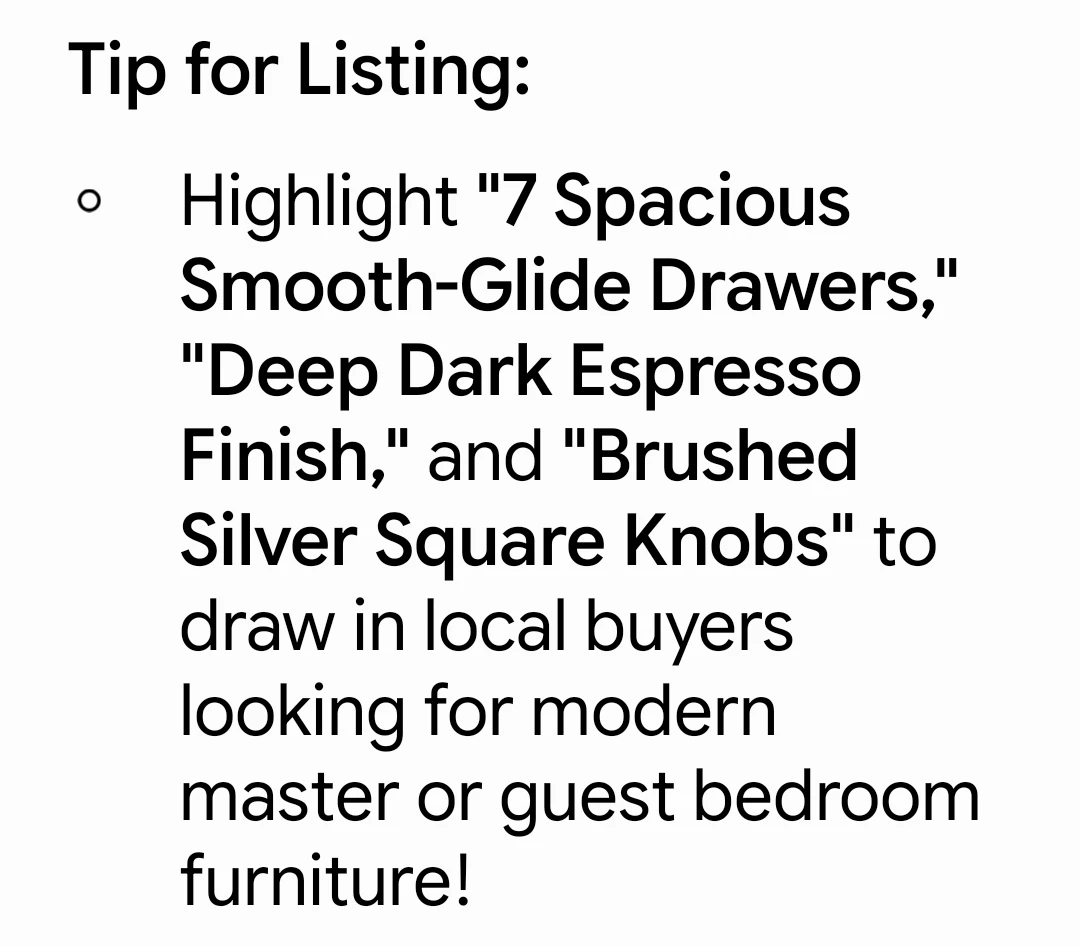 Dark Espresso 7-Drawer Double Dresser - photo 2