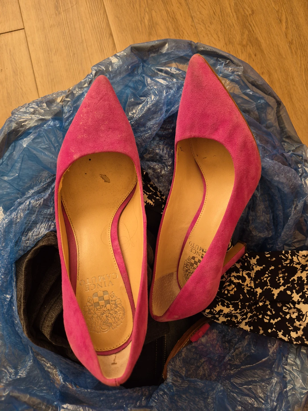 Vince Camuto Pink Suede Heels