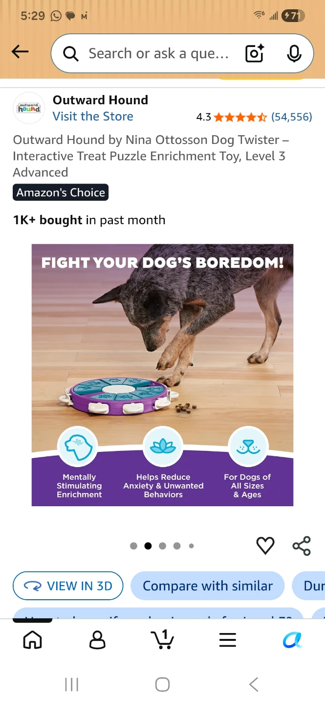 Outward Hound Nina Ottosson Dog Puzzle Toy Level 3 - photo 2