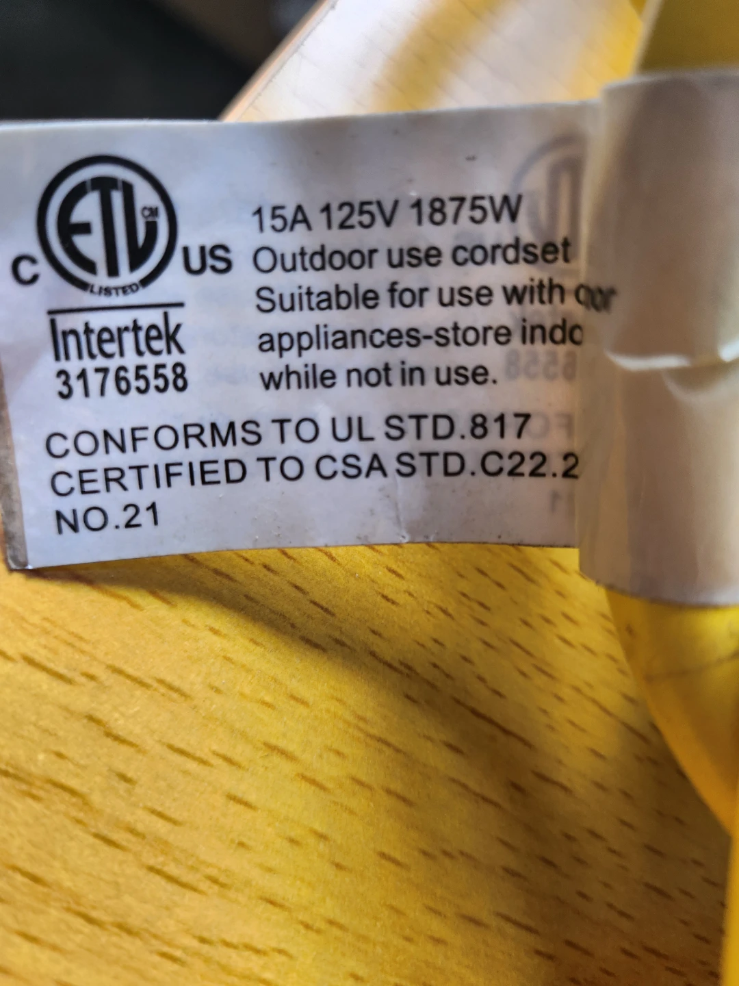 100ft Outdoor Extension Cord. - photo 2