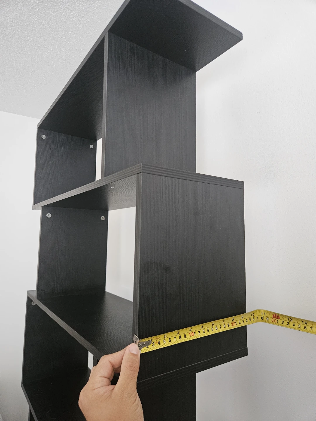 Modern Black Zig Zag Bookshelf - photo 4