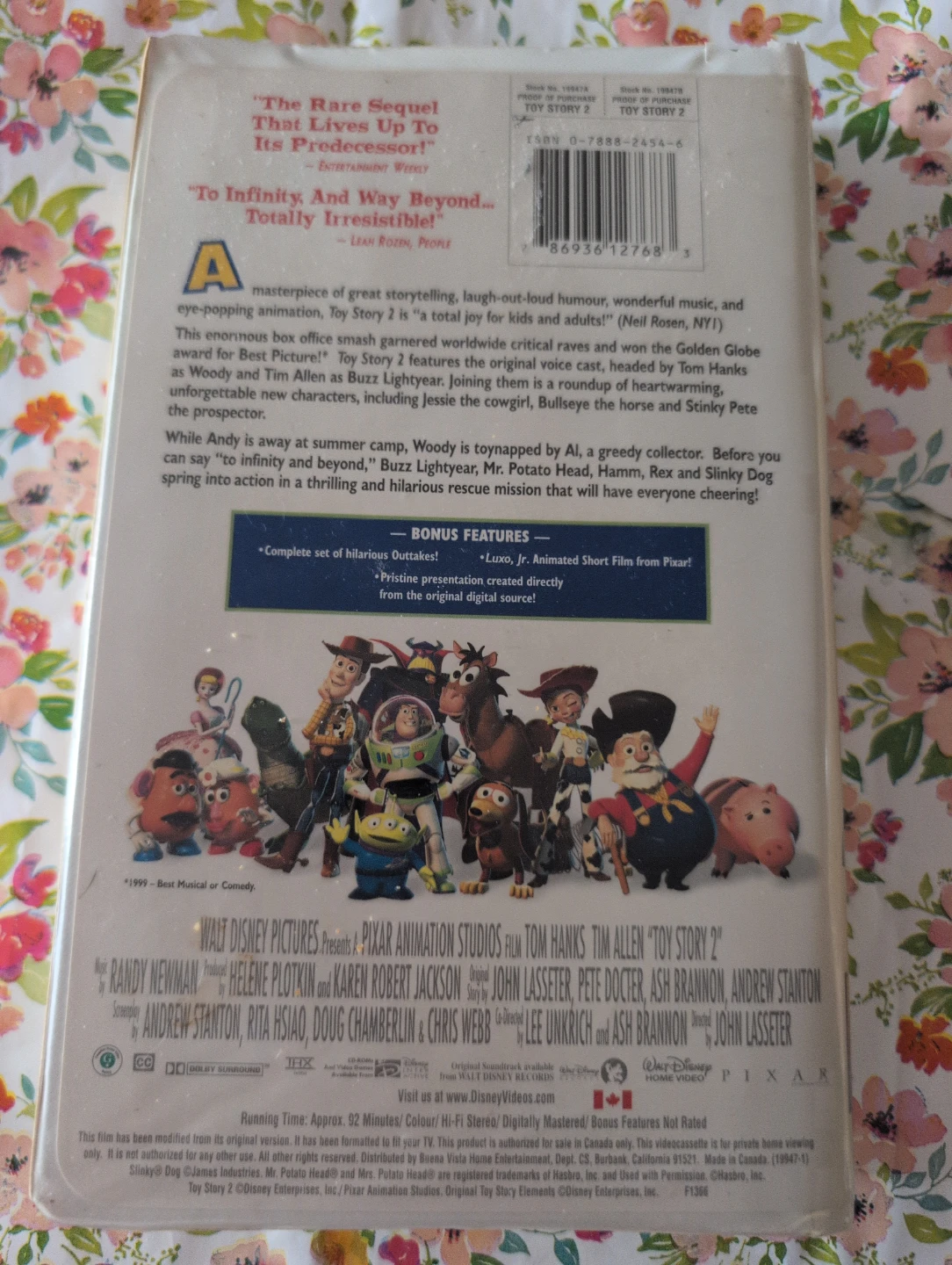 Disney Pixar Toy Story 2 VHS Tape - photo 3
