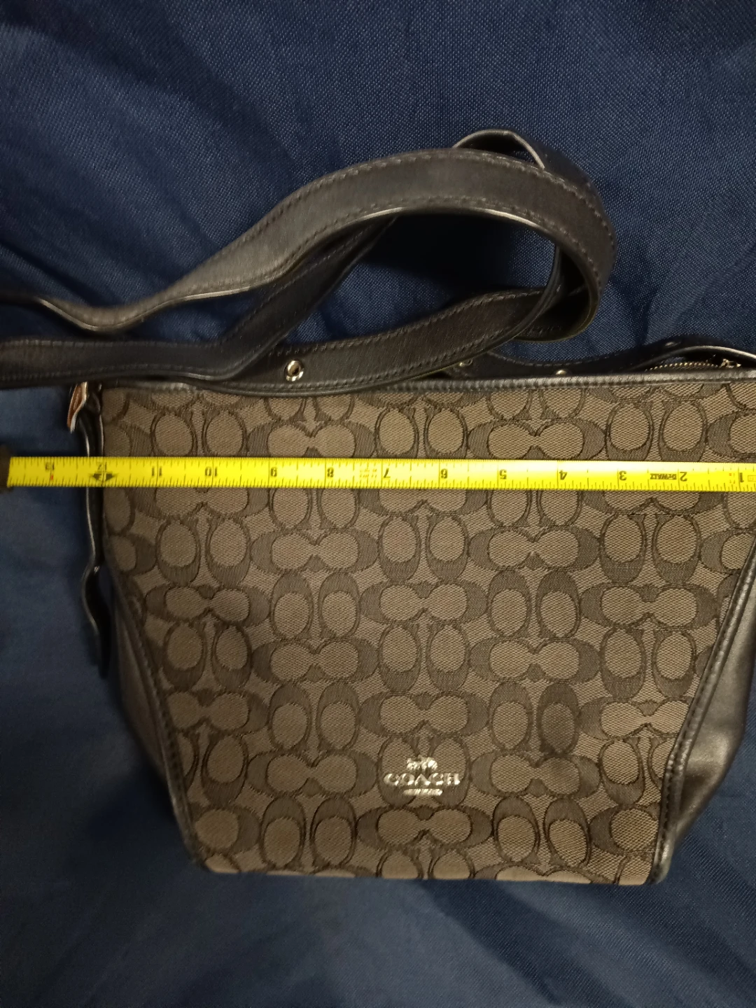 Coach Signature Pattern Shoulder Bag