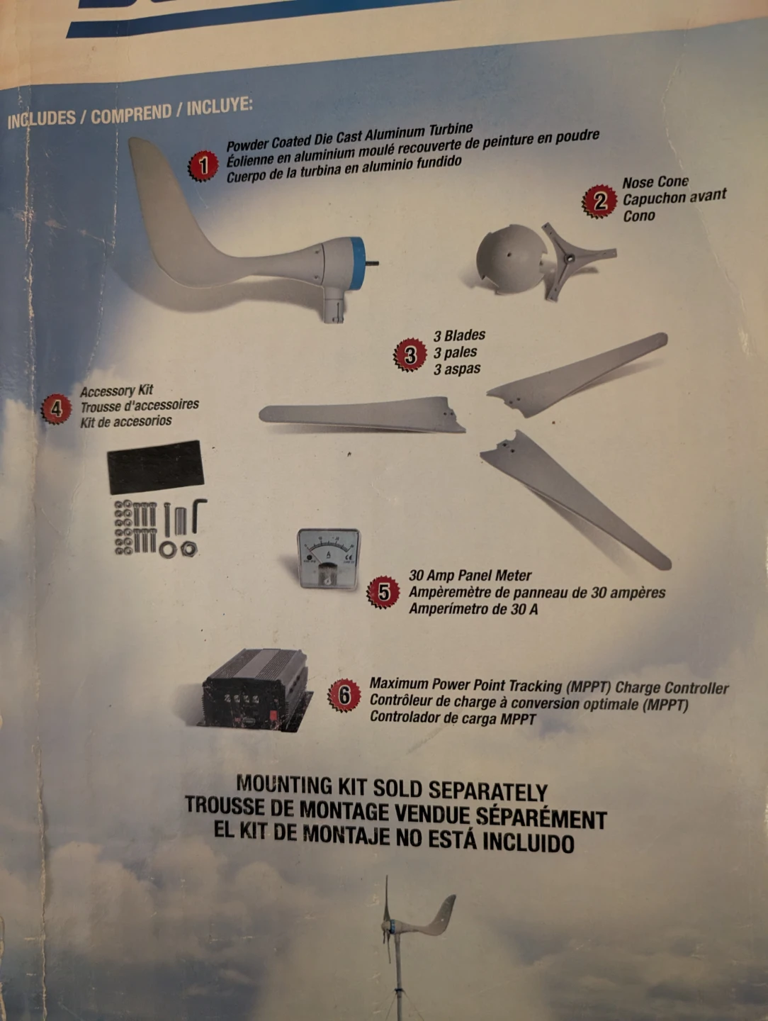 Sunforce 600 Watt Wind Turbine - photo 3