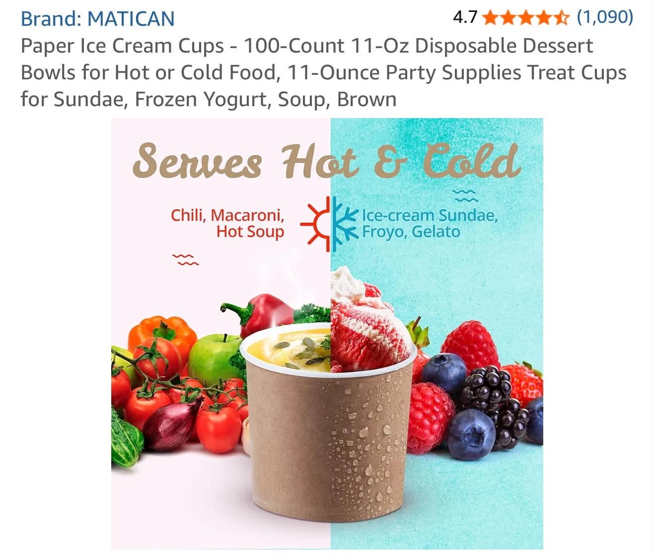 100 pcs Paper Ice Cream / Soup Cups - photo 4