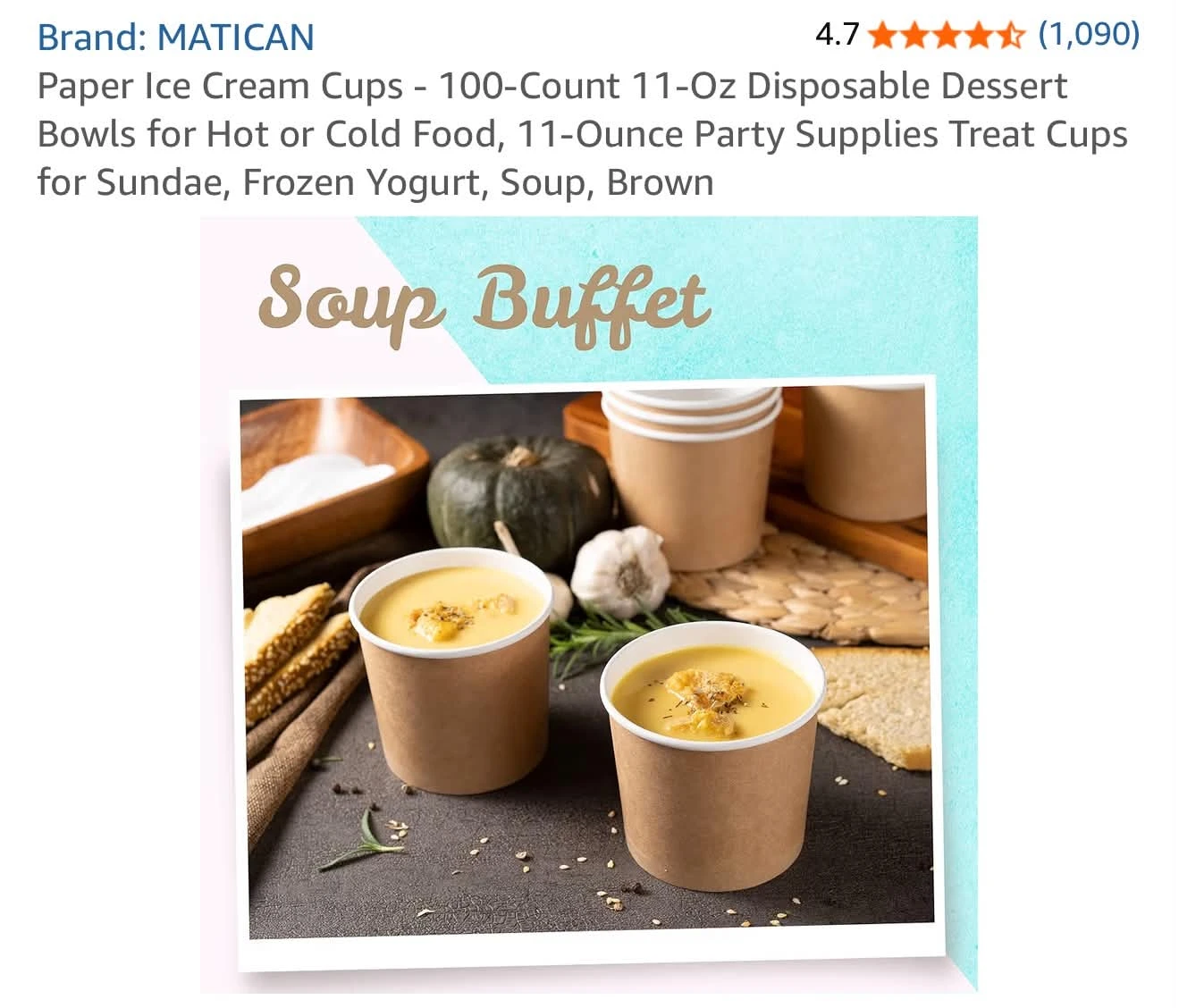 100 pcs Paper Ice Cream / Soup Cups - photo 5