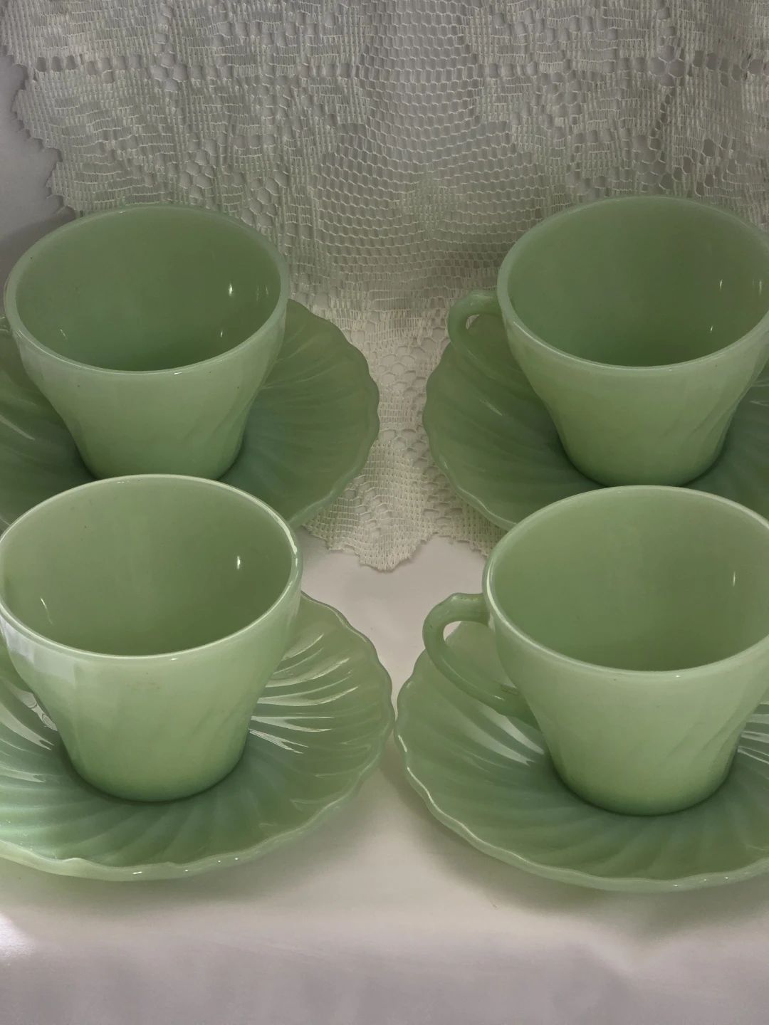22 pieces Jadeite Fireking dishes - photo 4