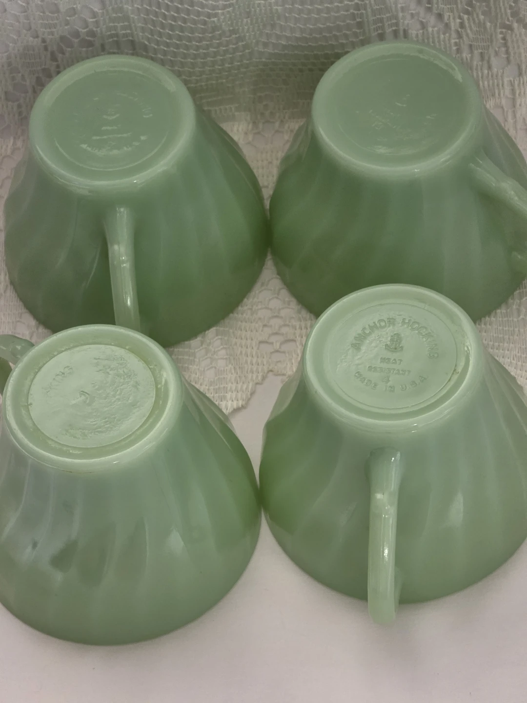 22 pieces Jadeite Fireking dishes - photo 5