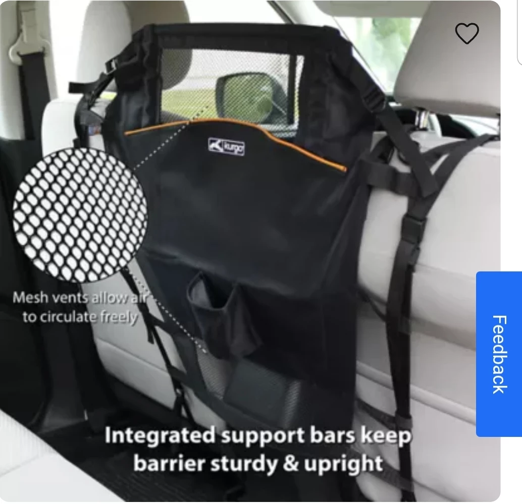 Kurgo® Backseat Dog Barrier for Cars - Mesh Opening - photo 5