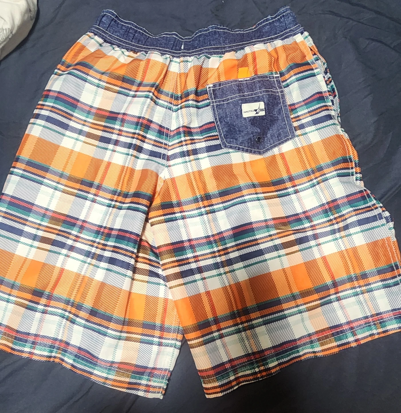 Nautica Plaid Swim Trunks Size L(14/16) - photo 2
