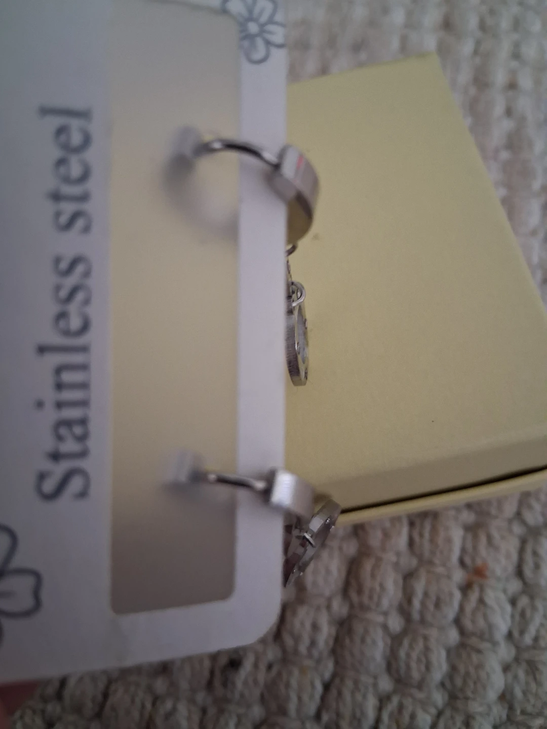 Stainless Steel Dangle Earrings with Box Brand: cartier - photo 3