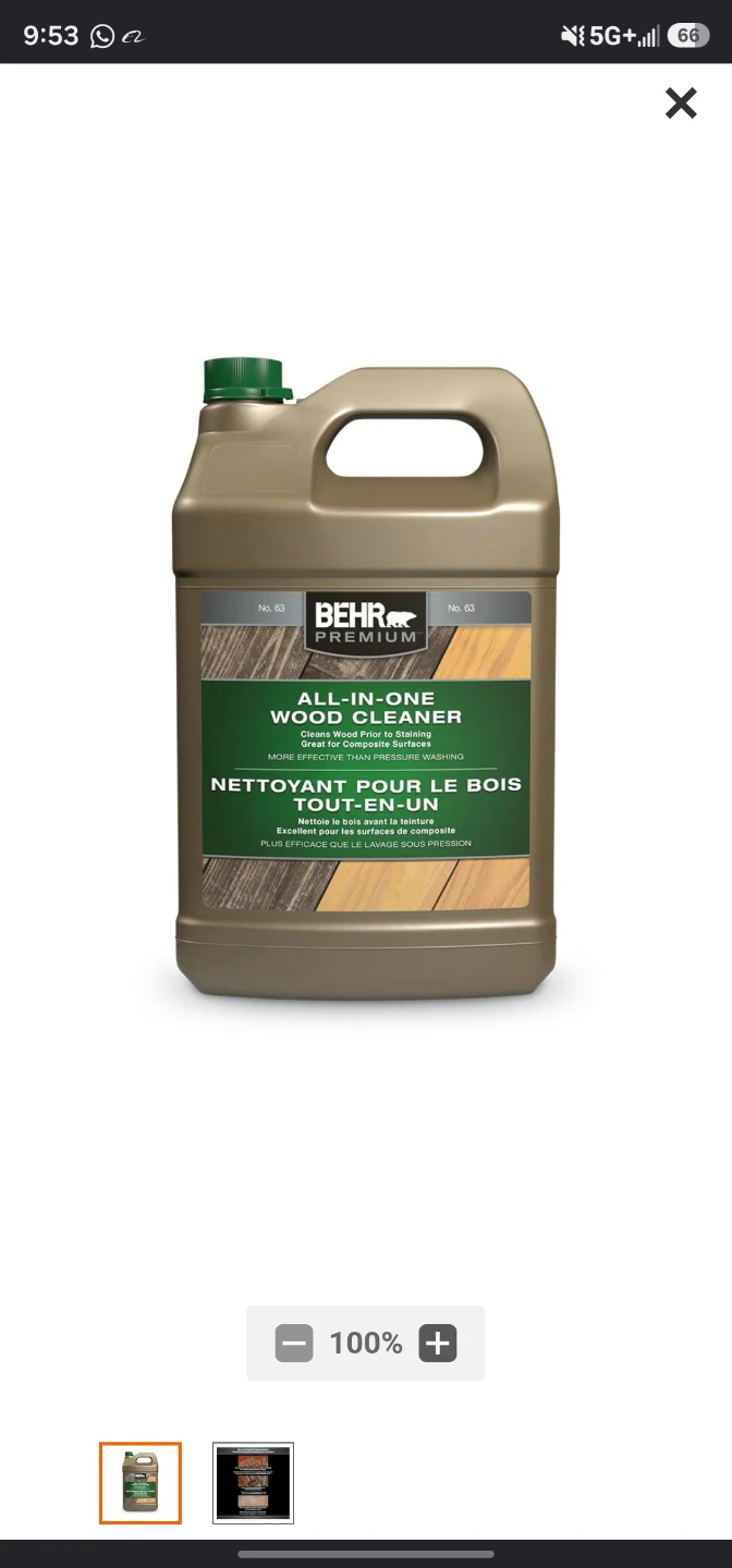 BEHR PREMIUM All-In-One Wood Cleaner