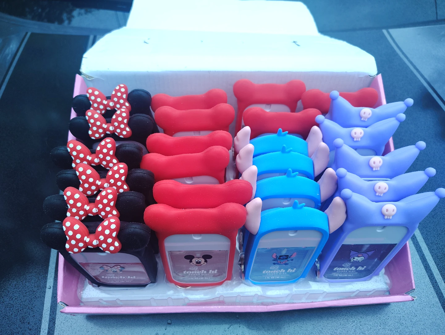 24 Pc Disney Character Hand Sanitizer Set with case.