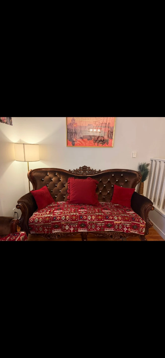 Antique Style Sofa and Armchair Set bed frame and dining table - photo 2