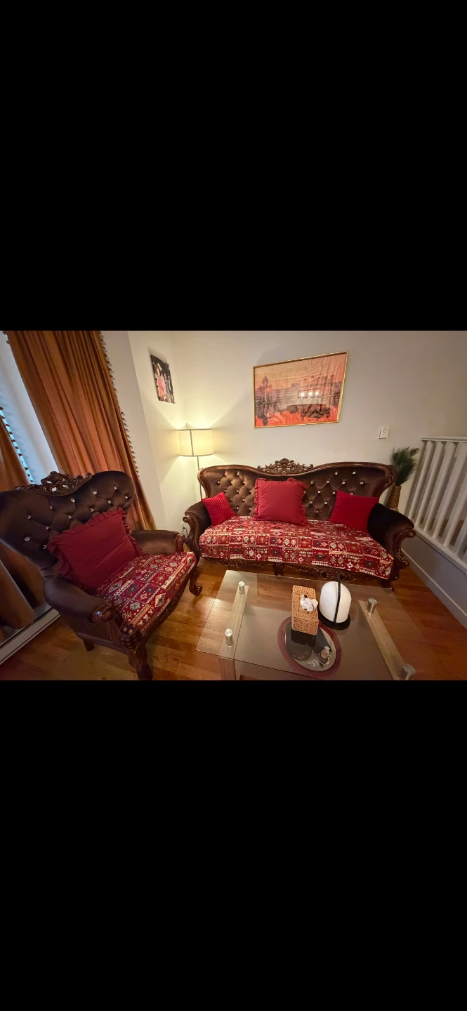 Antique Style Sofa and Armchair Set bed frame and dining table - photo 4