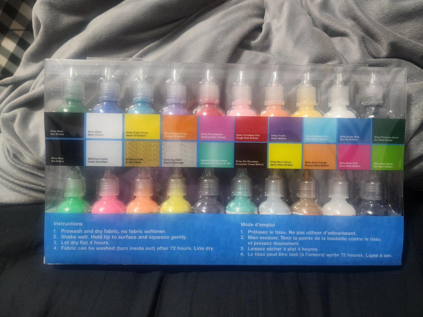 Scribbles 3D Fabric Paint Set - Shiny & Glitter - photo 3