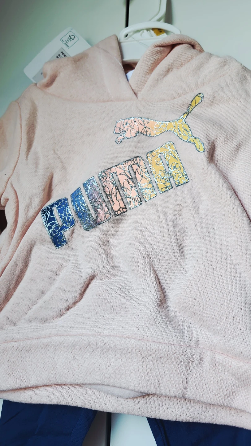 Puma Baby Girls 2 Piece Set Hoodie & Leggings - 0-3M - photo 2