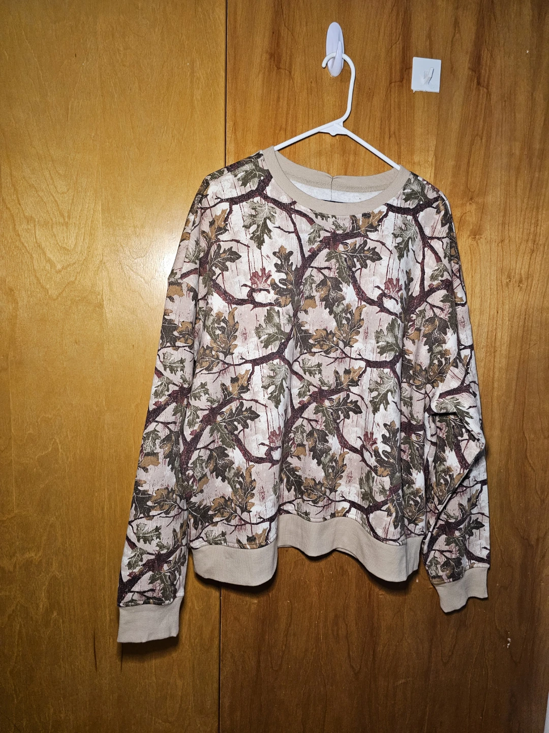 Original Use Camo Leaf Print Crewneck Sweatshirt L - photo 2
