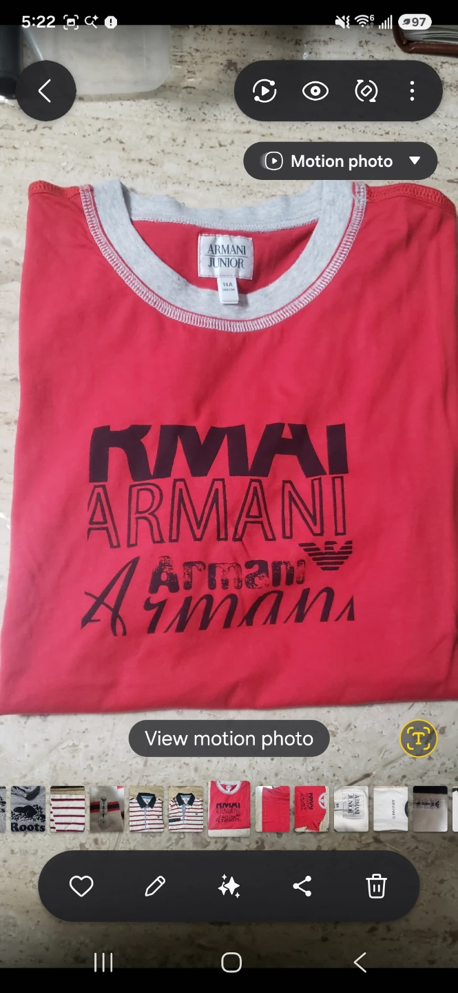 Armani Junior Red T-Shirt - photo 3