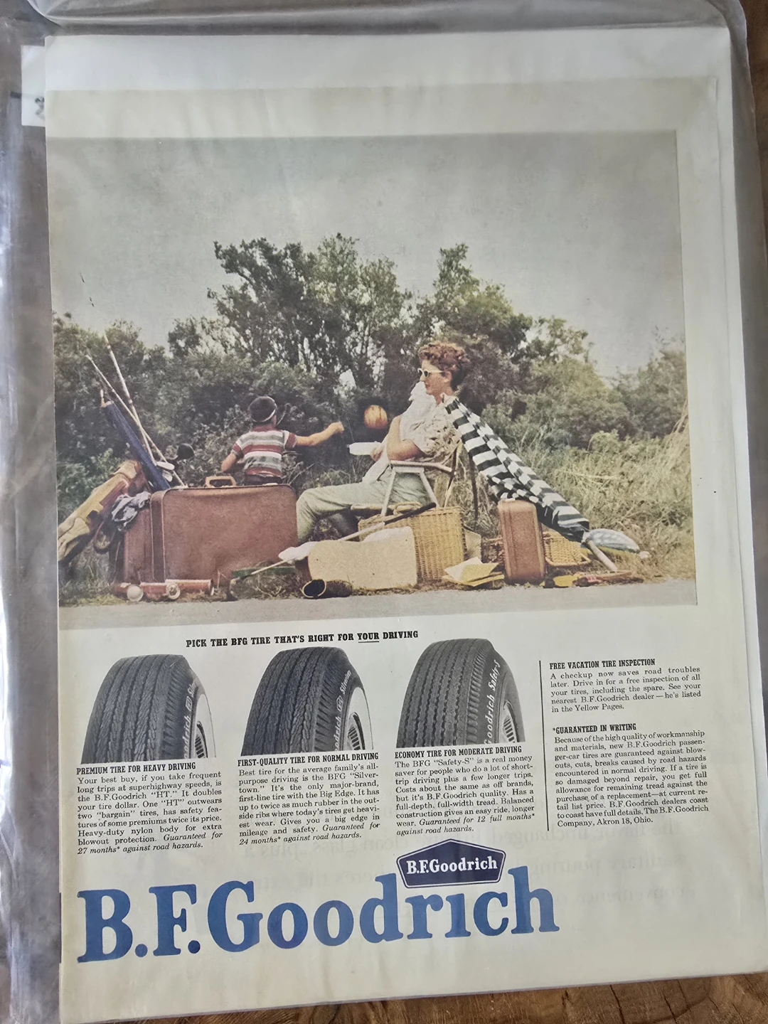 B.F.Goodrich Tires Vintage Advertisement