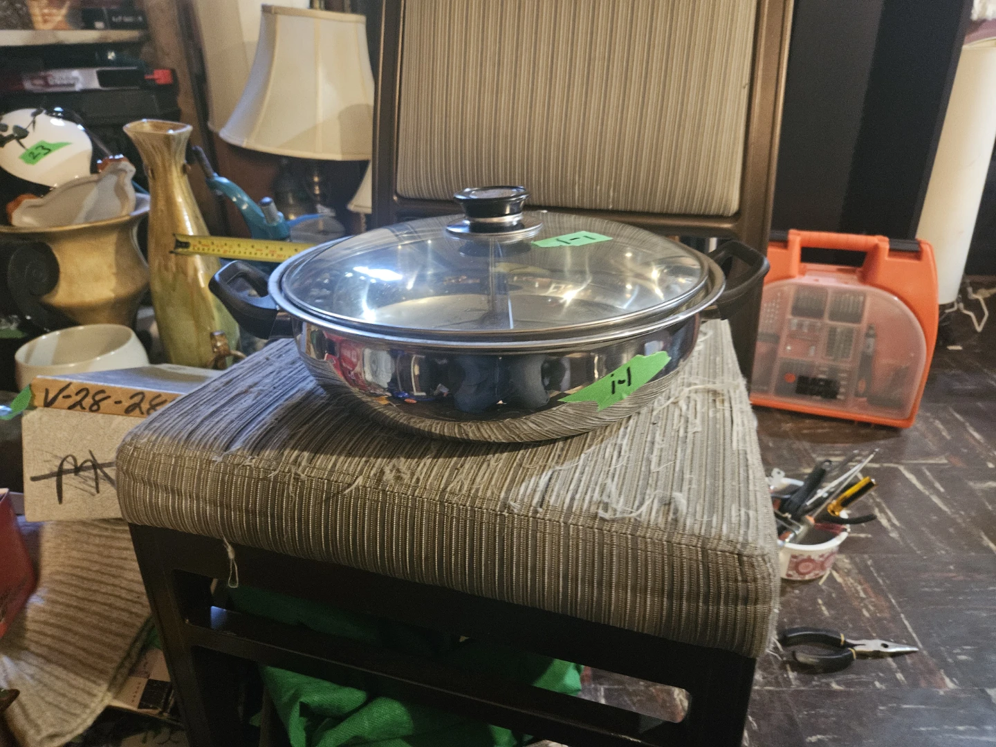 Stainless Steel Divided Pot with Glass Lid - photo 3