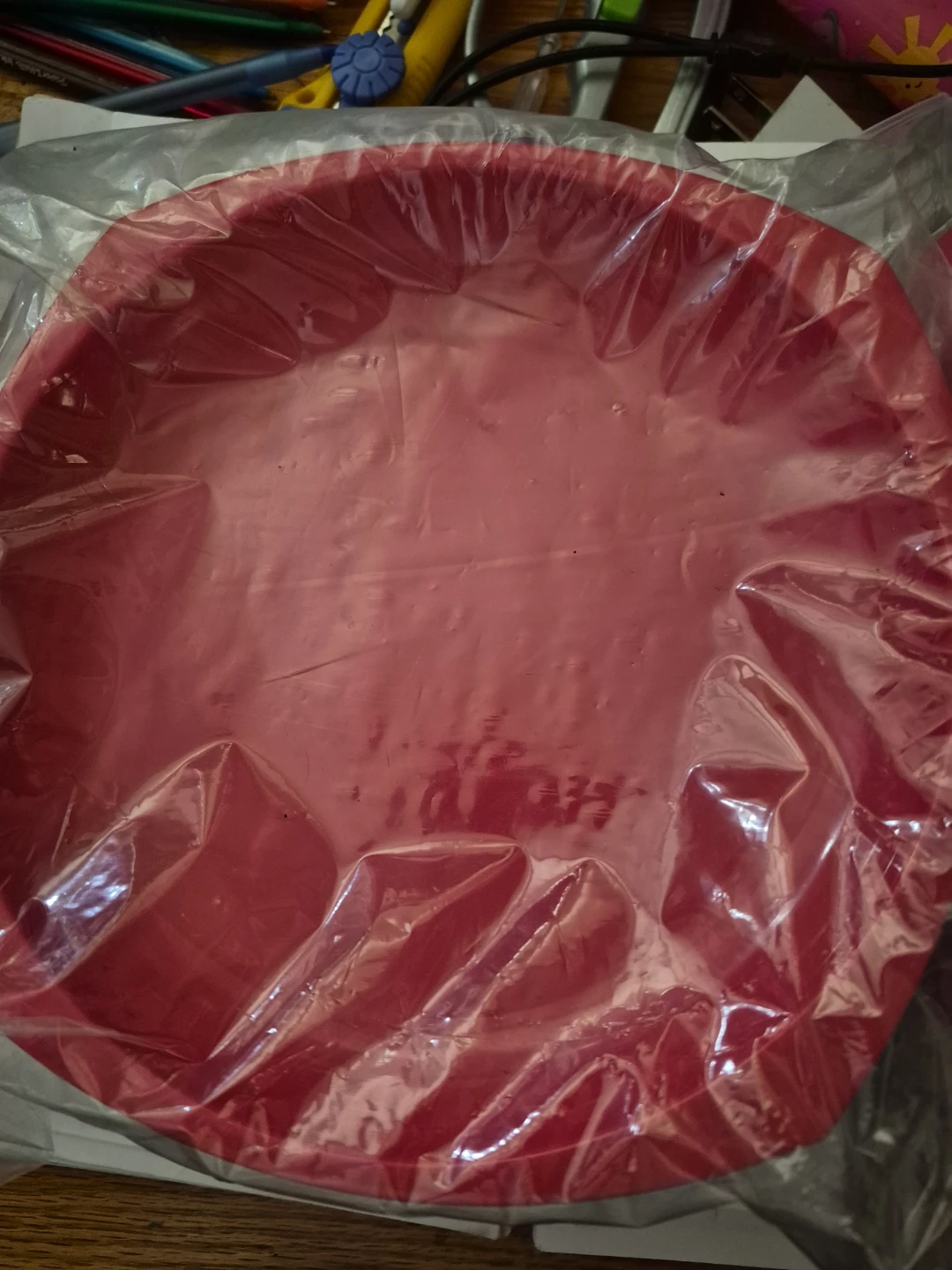 Red Plastic Cups and Plates Set - photo 3