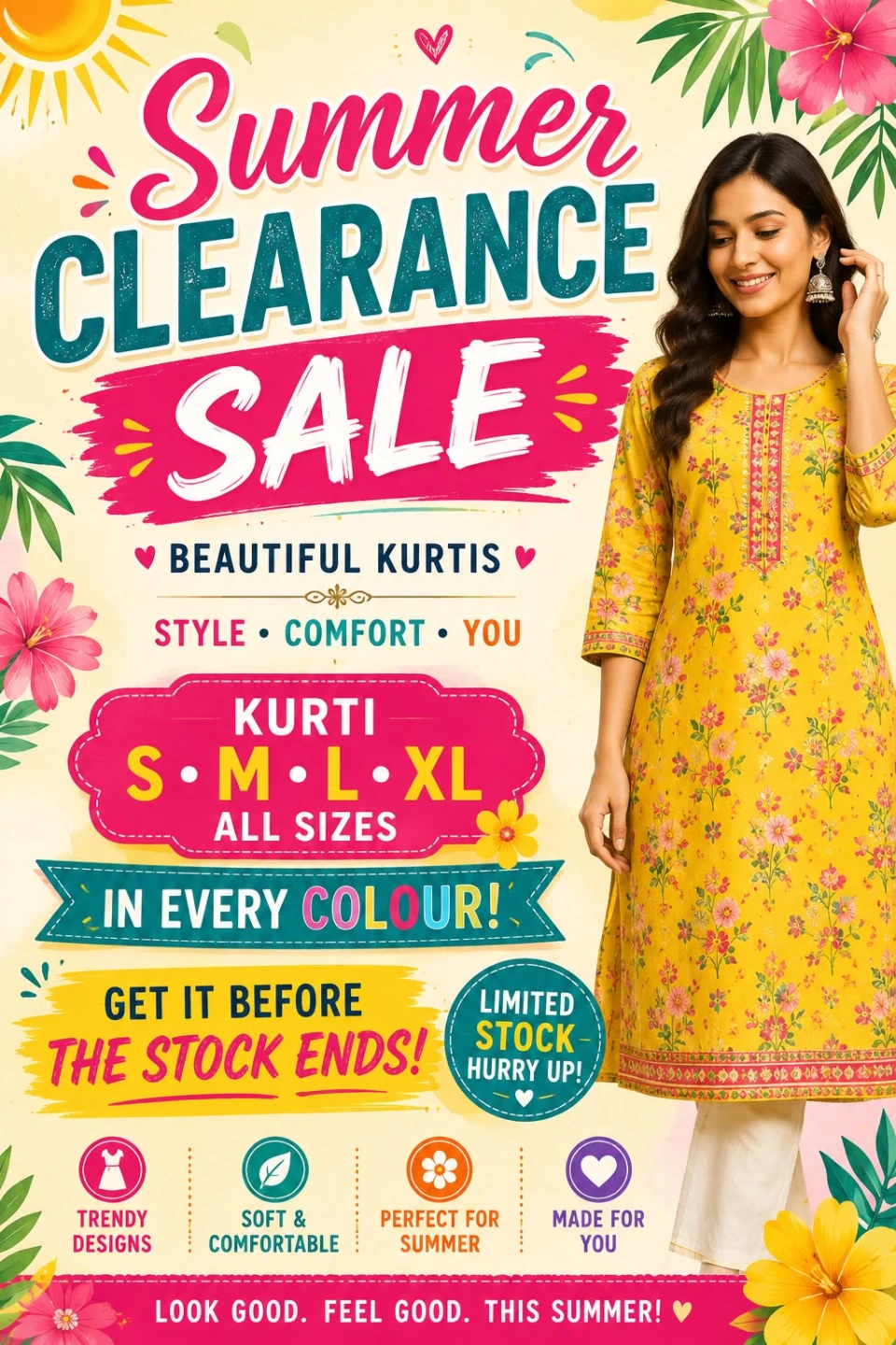 Clearance summer Tops - Various Sizes and Colours