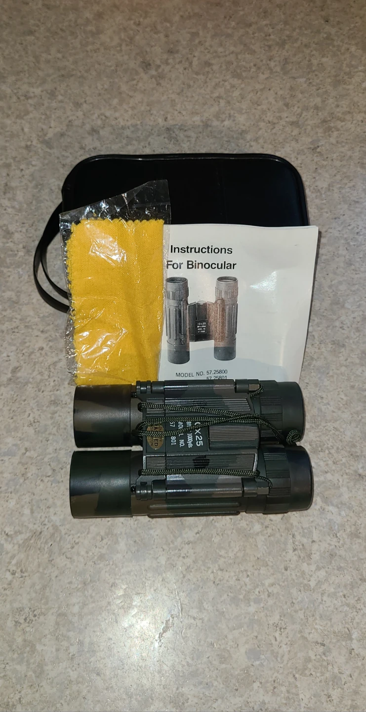 10x25 Compact Binoculars Made in Korea - Good Quality, As New!