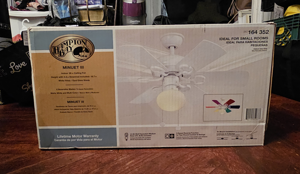 Hampton Bay "MINUET III" Indoor Ceiling Fan - photo 2