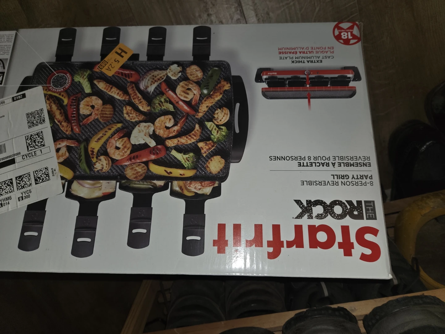 Starfrit The Rock 8-Person Reversible Party Grill